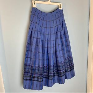 Pendleton wool skirt, vintage retro tartan plaid